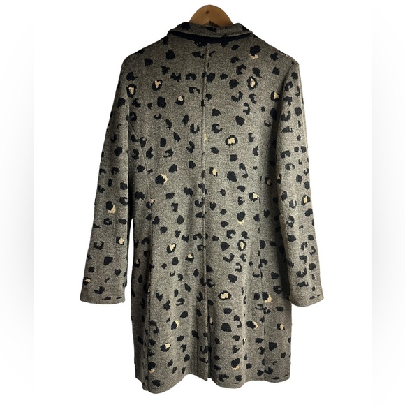 Anthropologie Aldo Martins Isabella Leopard Sweater Coat Medium - Picture 5 of 7